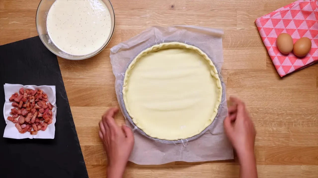 Préparation de la pâte brisée pour Quiche